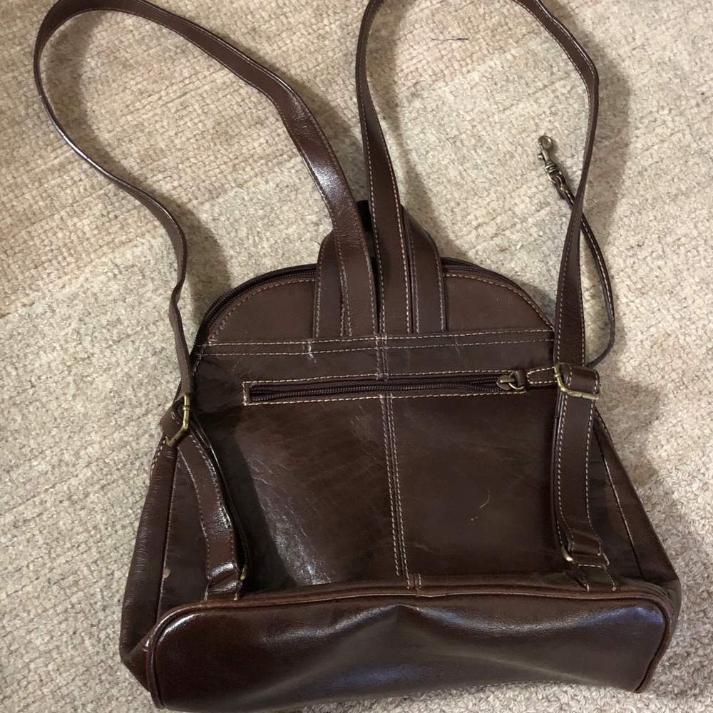 Ariella Chocolate-toned Leather Backpack/bag